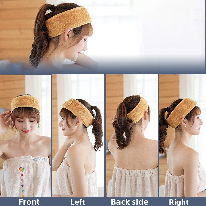 Adjustable Velcro Headband for Sports Yoga and Skincare
