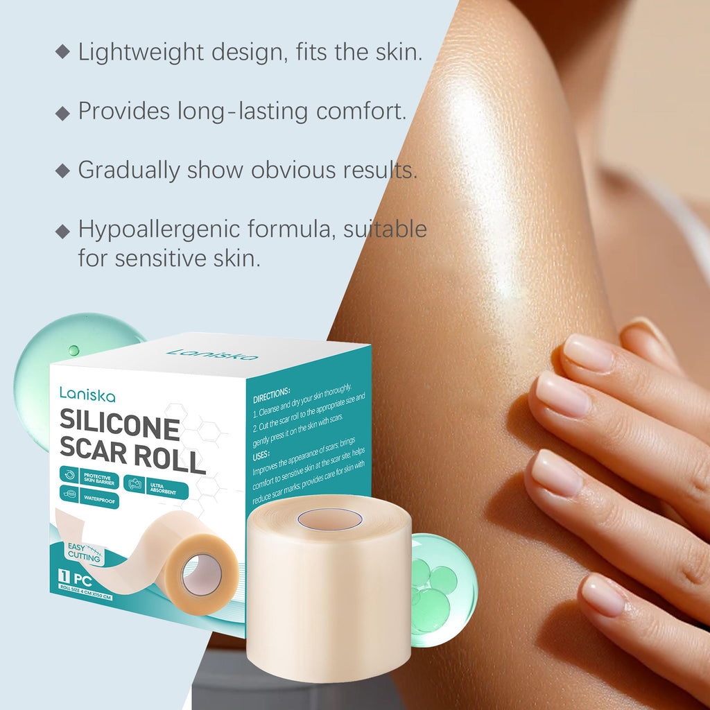 Silicone imprint patch: lightweight, breathable, easy-to-cut design with smooth skin contact for comfortable daily care.