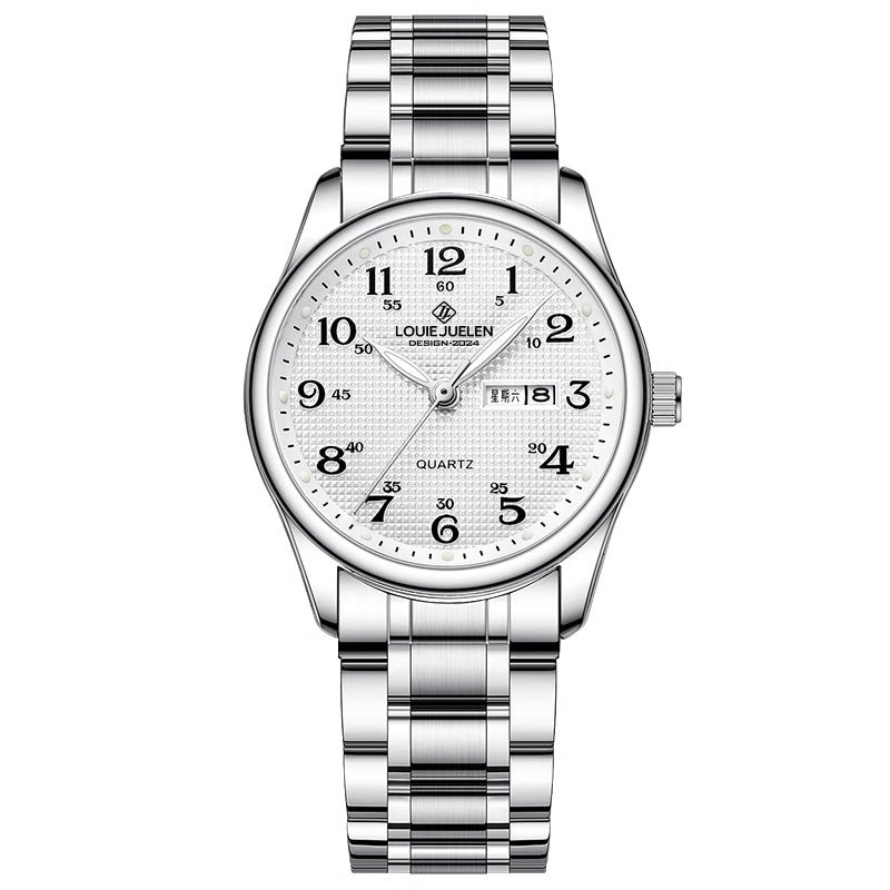 Stainless Steel Strap Waterproof Couple Watch