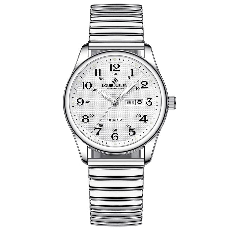Stainless Steel Strap Waterproof Couple Watch
