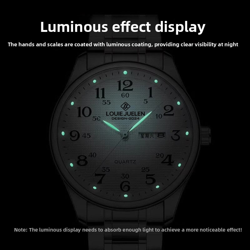 Stainless Steel Strap Waterproof Couple Watch