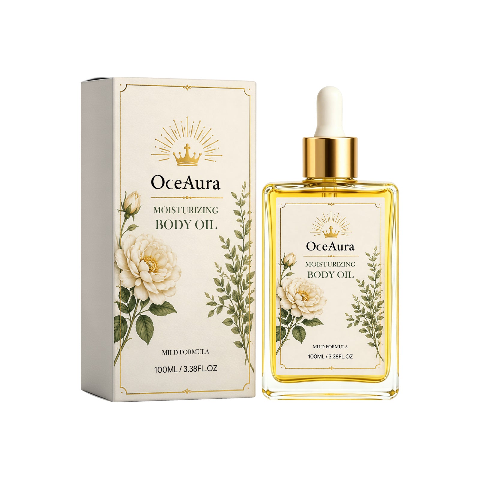 Oceaura Moisturizing Body Oil for Dry Skin Care