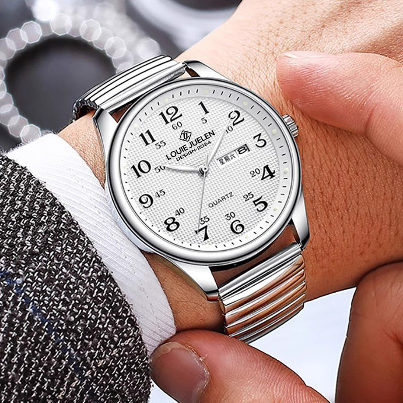 Stainless Steel Strap Waterproof Couple Watch