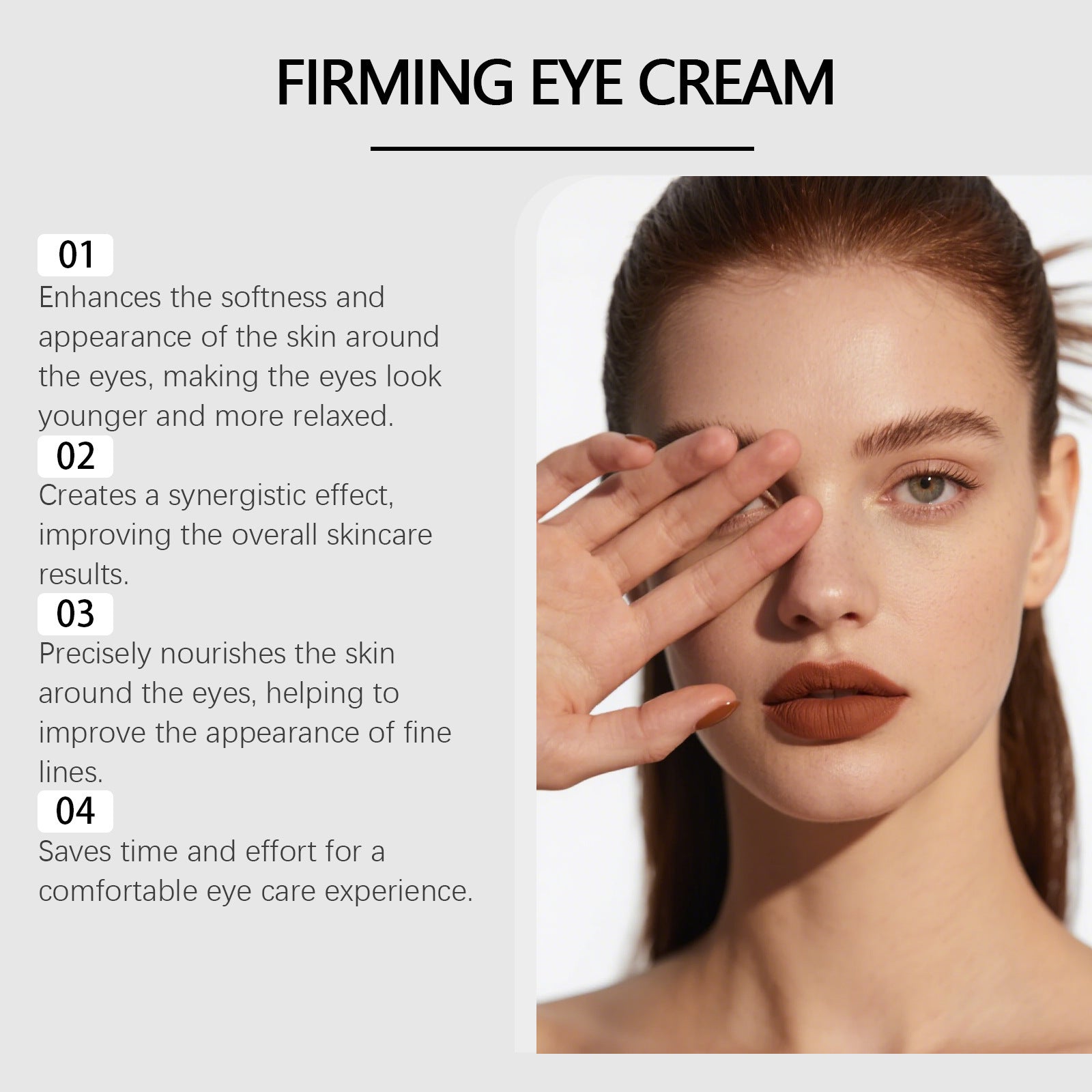 Hoygi Radiant Care Eye Cream Provides Daily Gentle Hydration and Nourishment for the Skin Around the Eyes, Making It Elastic, Moisturized, and Soft