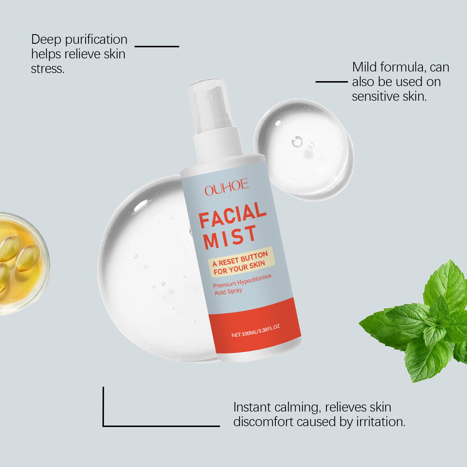 Oil Control Moisturizing Skin Care Spray