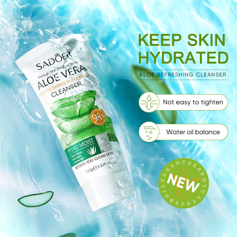 Aloe Vera Skin Care Set Cleansing Hydrating Moisturizing