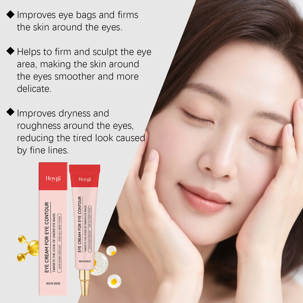 Hoygi Radiant Care Eye Cream Provides Daily Gentle Hydration and Nourishment for the Skin Around the Eyes, Making It Elastic, Moisturized, and Soft
