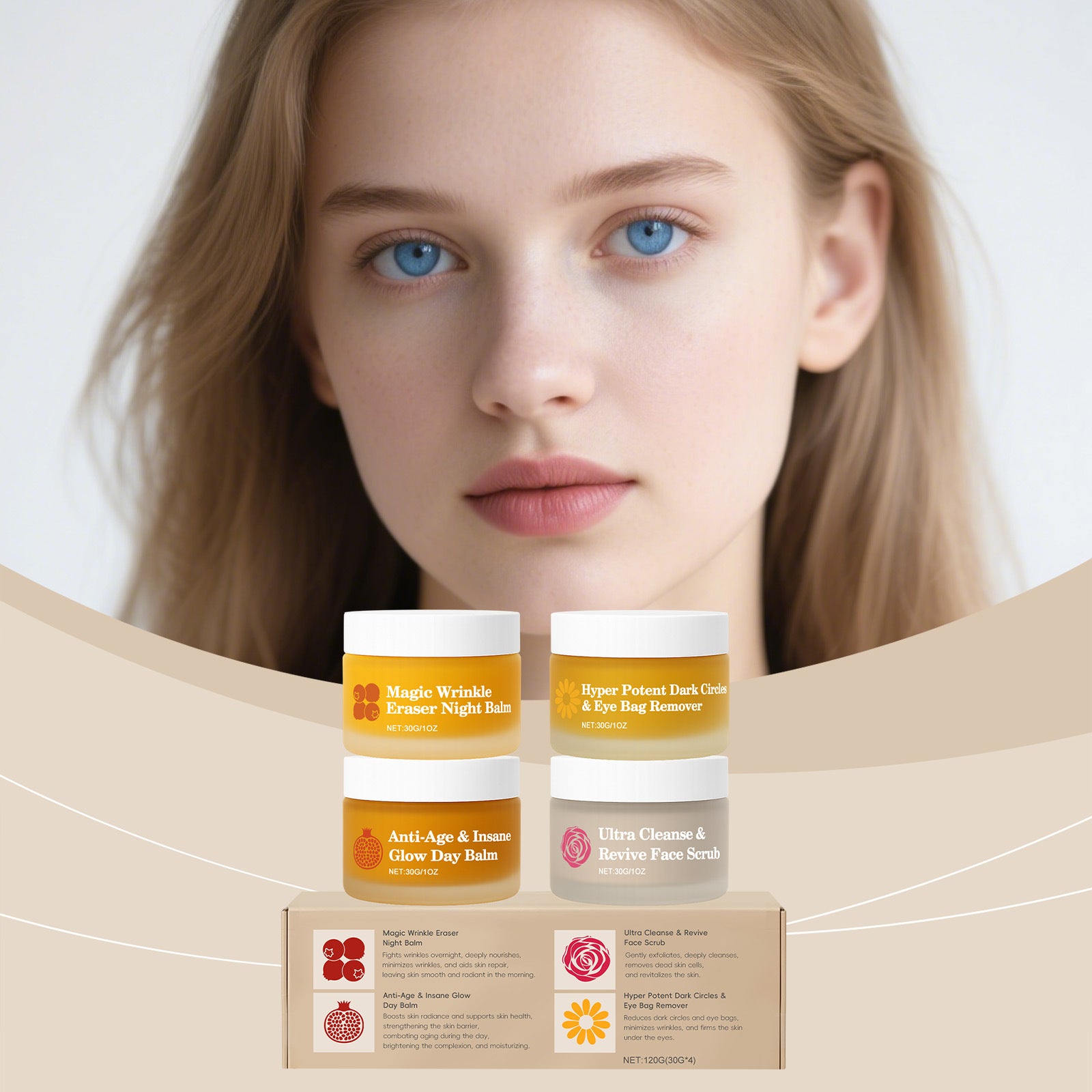 Multi-functional day and night moisturizing skincare