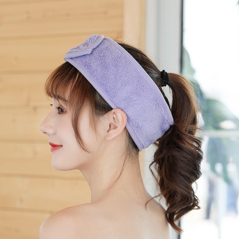Adjustable Velcro Headband for Sports Yoga and Skincare
